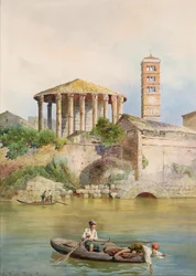 View of the Sbocco della Cloaca Massima, Rome